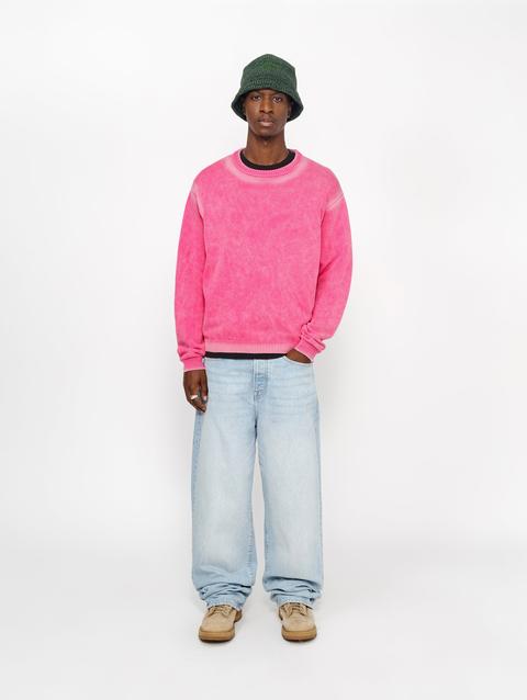 Stussy FADED COTTON KNIT CREW