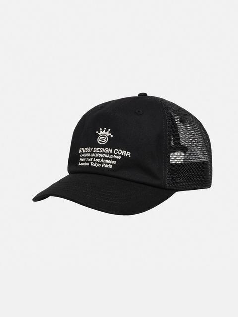 Stussy LOW PROFILE DESIGN CORP TRUCKER SNAPBACK