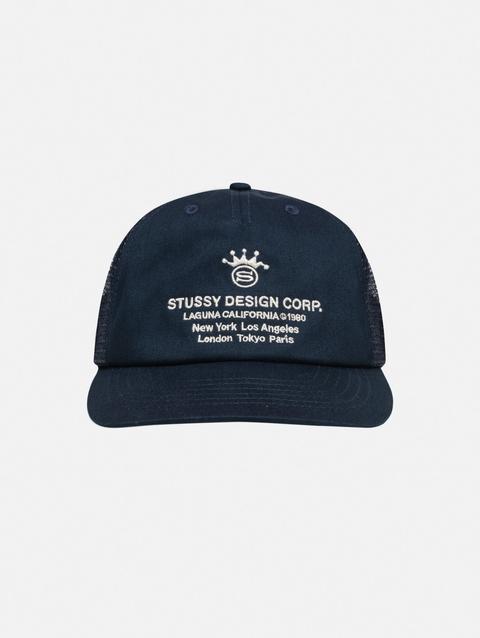 Stussy LOW PROFILE DESIGN CORP TRUCKER SNAPBACK