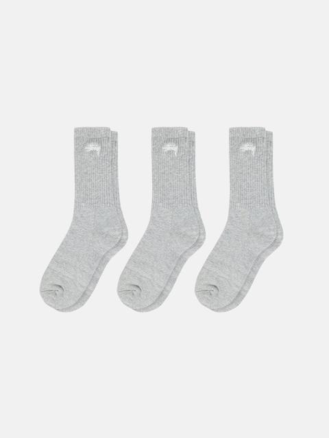 Stussy STOCK CREW SOCKS 3 PACK