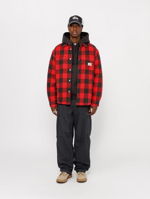 Stussy SHERPA LINED BUFFALO PLAID SHIRT