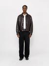 Stussy TRUCKER JACKET LEATHER