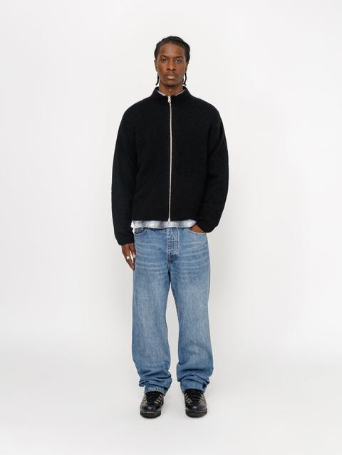 Stussy FULL ZIP BRUSHED MERINO SWEATER