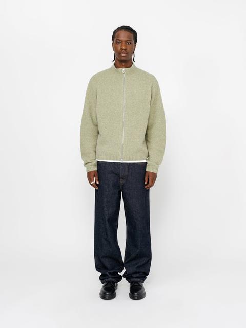 Stussy FULL ZIP BRUSHED MERINO SWEATER