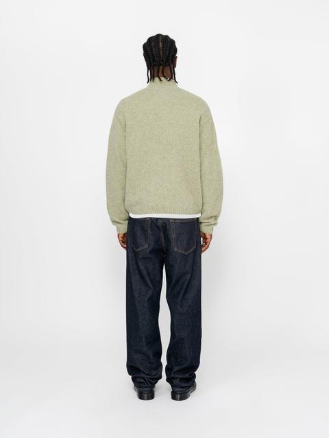 Stussy FULL ZIP BRUSHED MERINO SWEATER