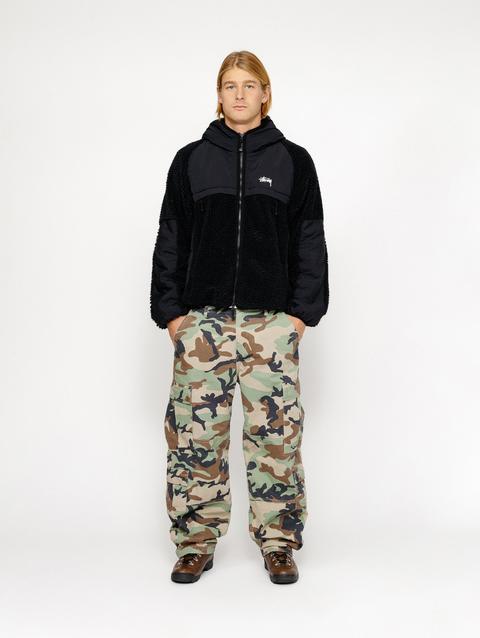 Stussy SHERPA PANELED HOODED JACKET