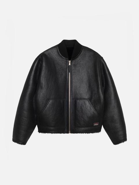 Stussy SHEARLING REVERSIBLE BOMBER