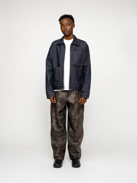 Stussy BIG OL' JEAN STONEWASHED LEATHER