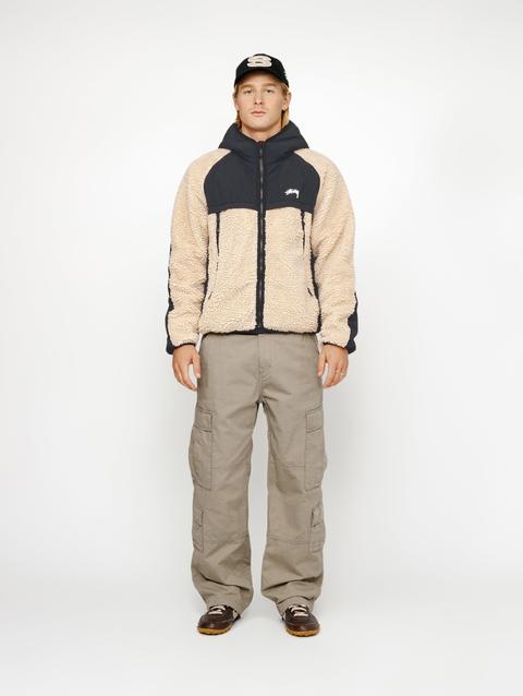 Stussy SHERPA PANELED HOODED JACKET