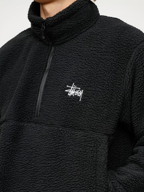 Stussy POLAR FLEECE HALF ZIP MOCK NECK